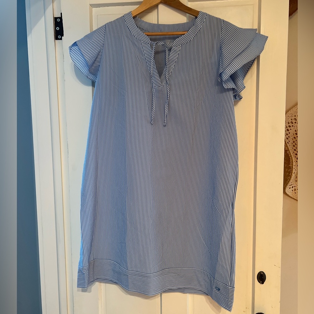 Vineyard Vines Blue Striped Dress